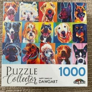 Cra-Z-Art Puzzle Collector 1000 Piece Happy Dawgs Jigsaw Puzzle